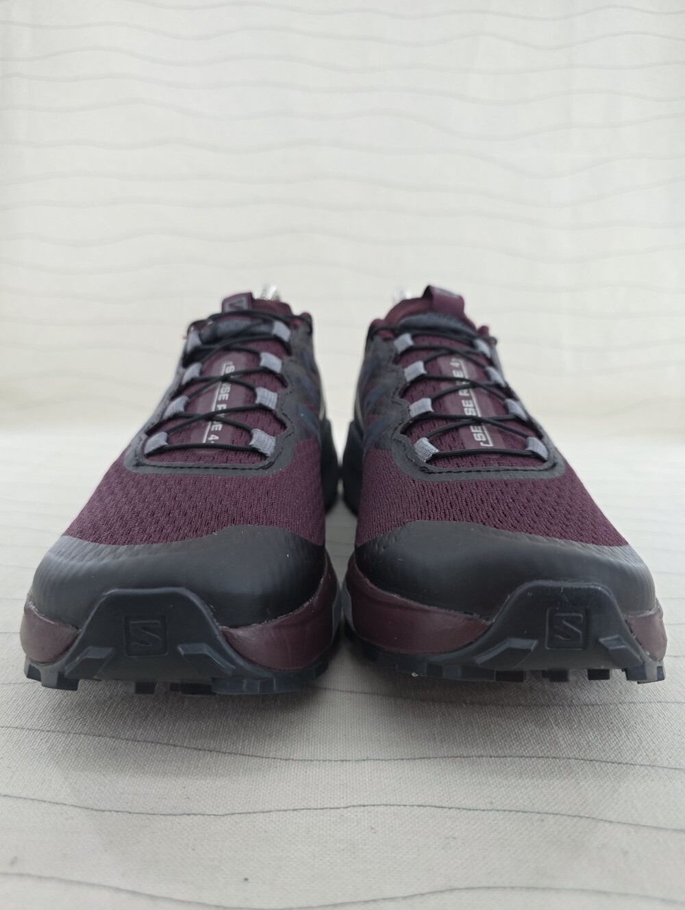 Salomon Womens Sense Ride 4 Mulberry Gray Trail Running Hiking Shoes 413053 Sz 8 - Picture 4 of 10